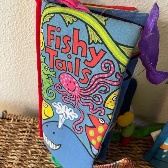 Jellycat Fishy Tails and Sea Tails Soft Kids Books set of 2 - Picture 3 of 16
